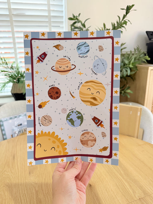 *Seconds* Solar System: Size: A4