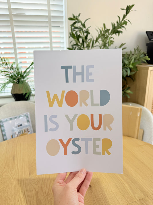 *Seconds* World Is Your Oyster Size: A4