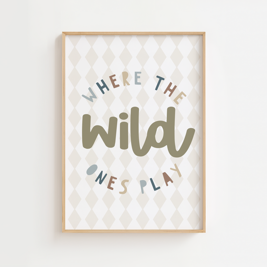 Neutral 'Where The Wild Ones Sleep" Print