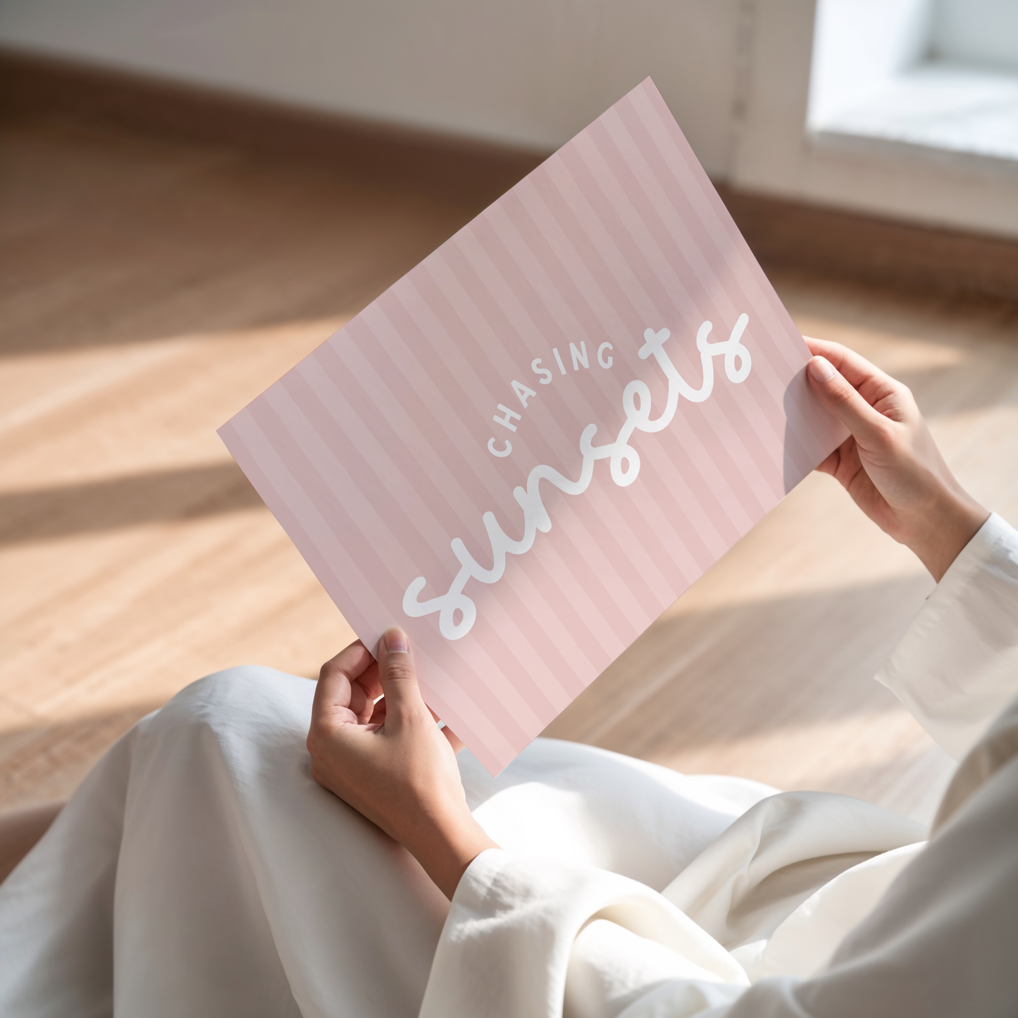 Chasing Sunsets Quote Print