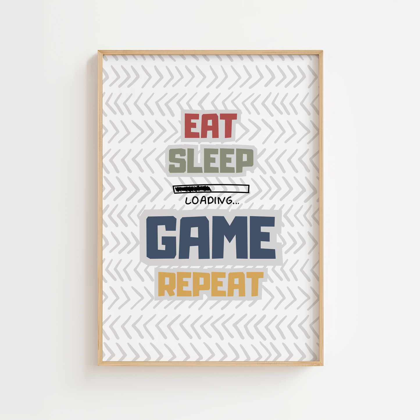 Eat Sleep Game Repeat Print