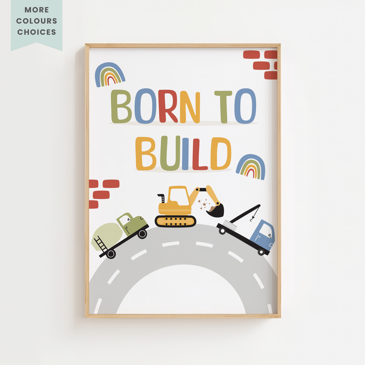 Born To Build Print