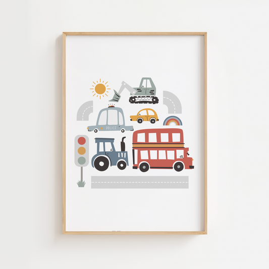 Scandi Transport Print