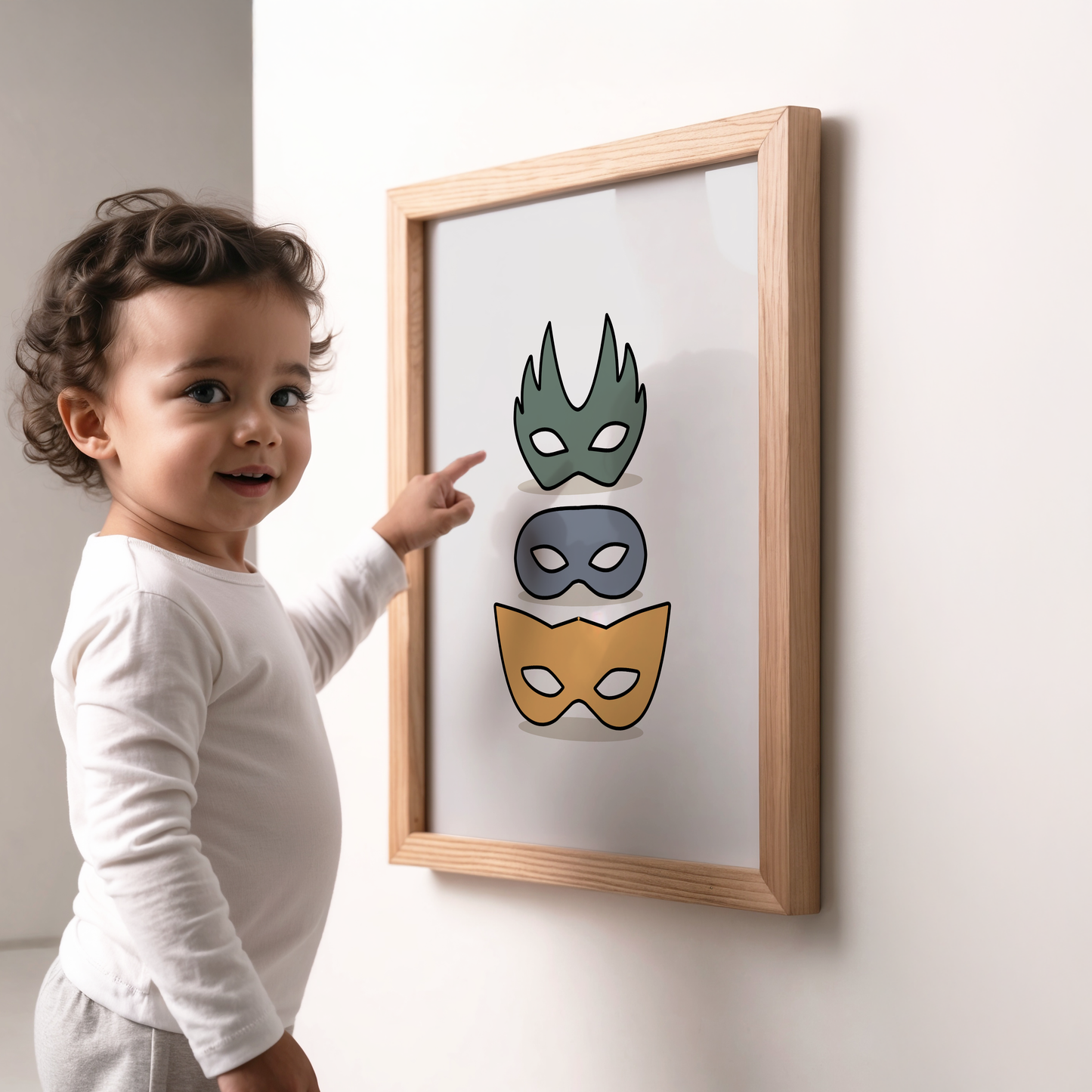 Superhero Masks Print