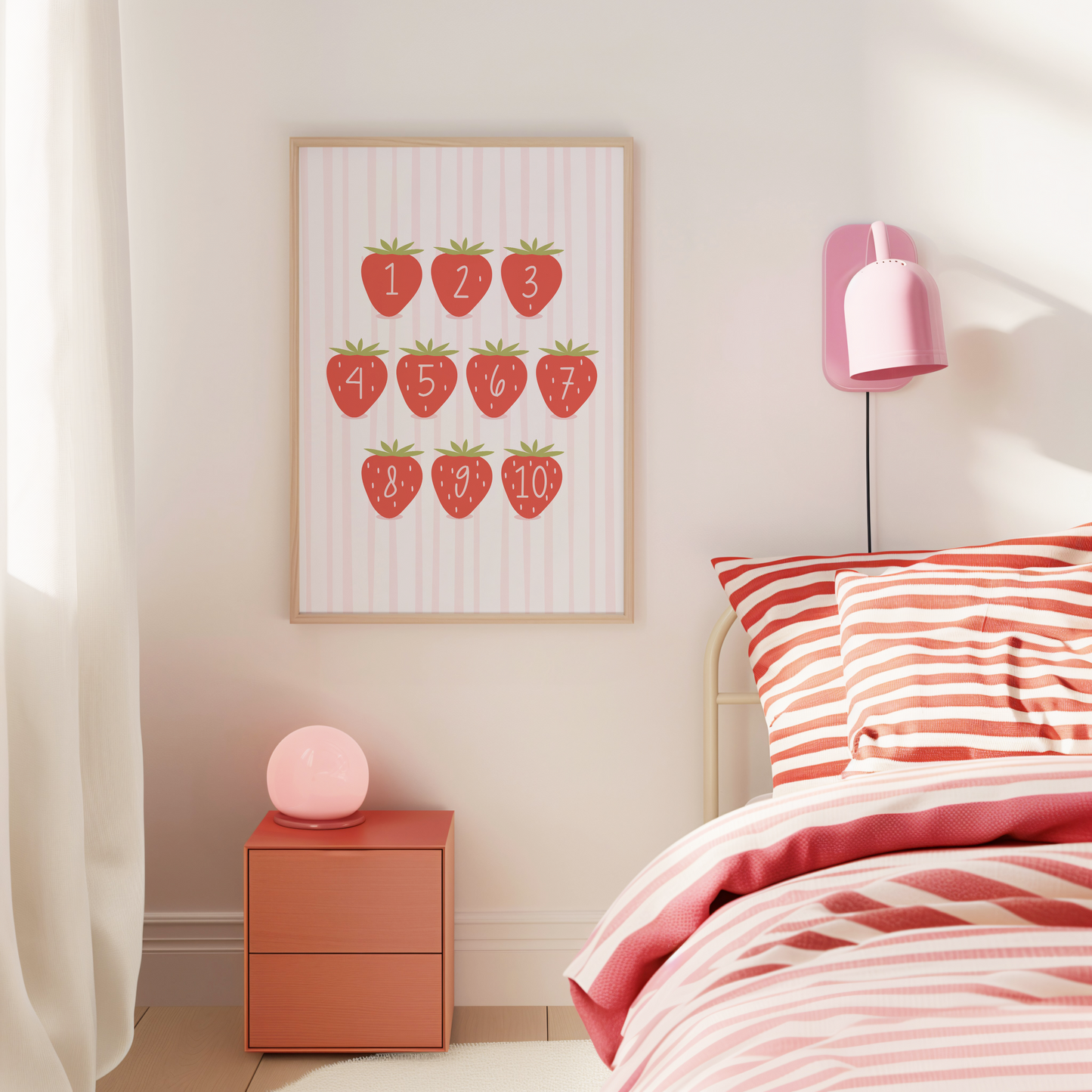 Coutning Strawberry Print