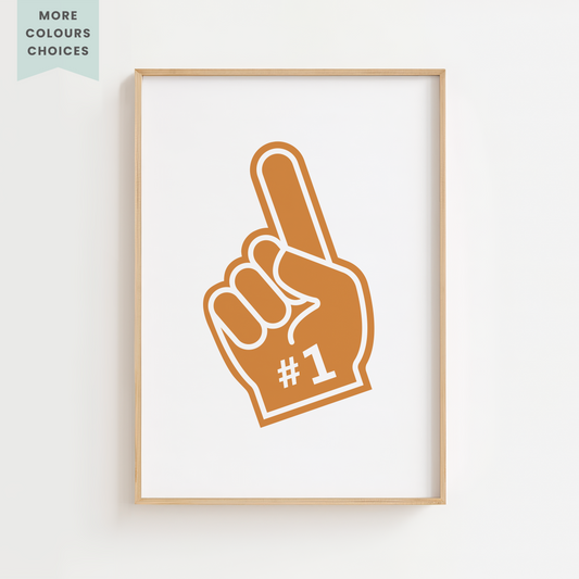 Foam Finger Sports Print