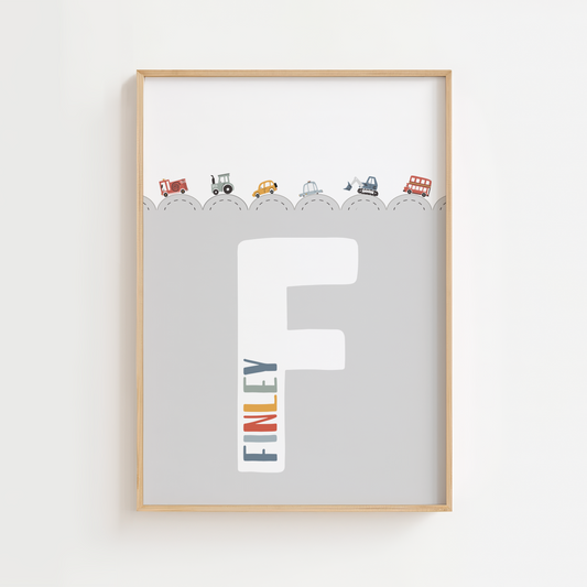 Personalised Scallop Transport Print