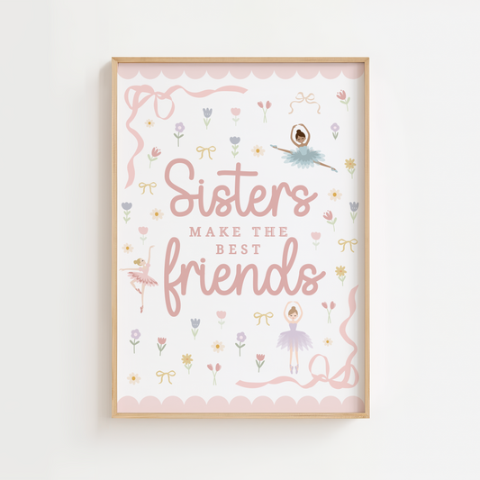 Ballet Sisters Print