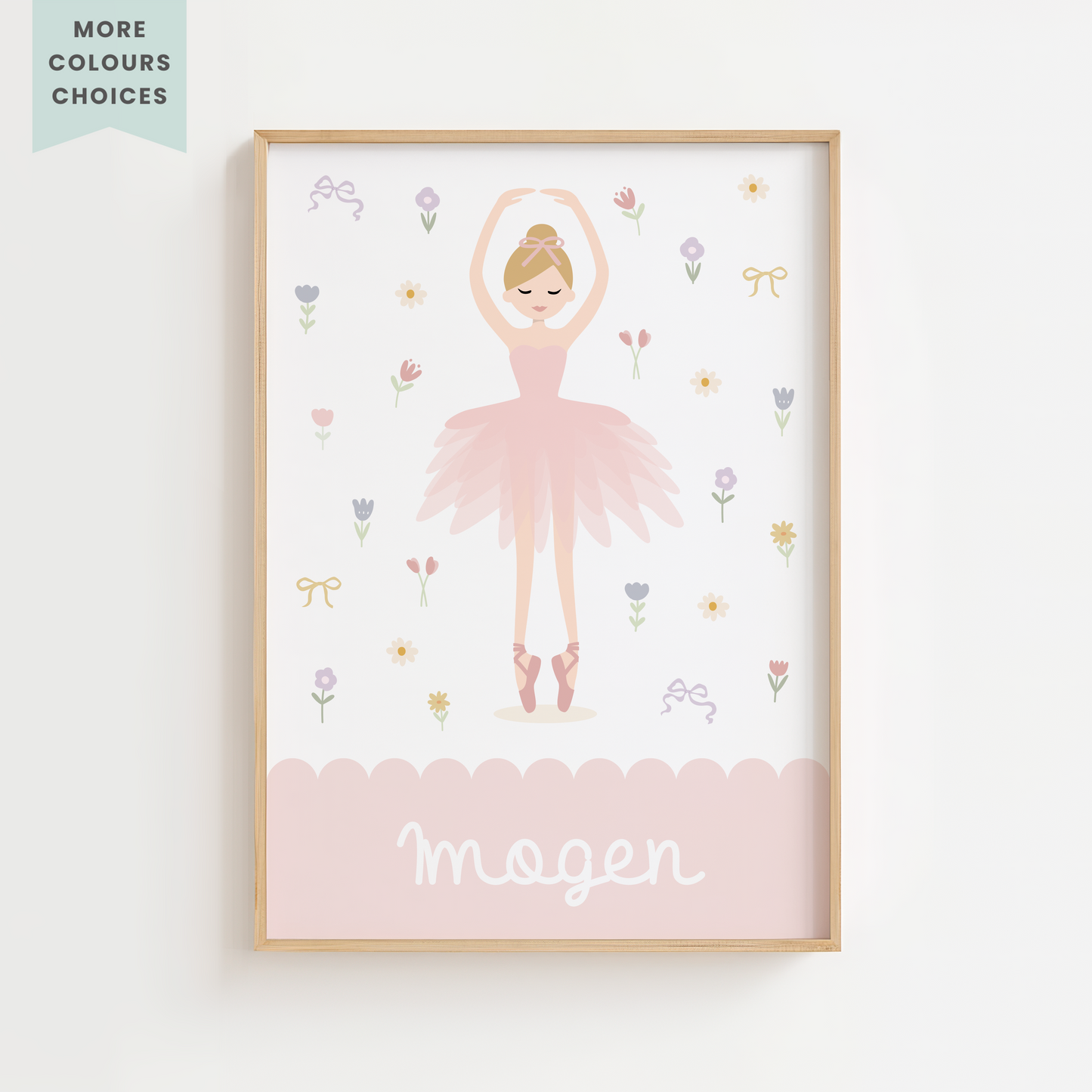 Personalised Character Ballet Print