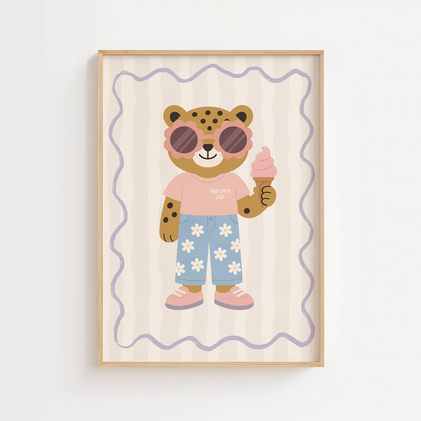 Cool Cat Ice Cream Print