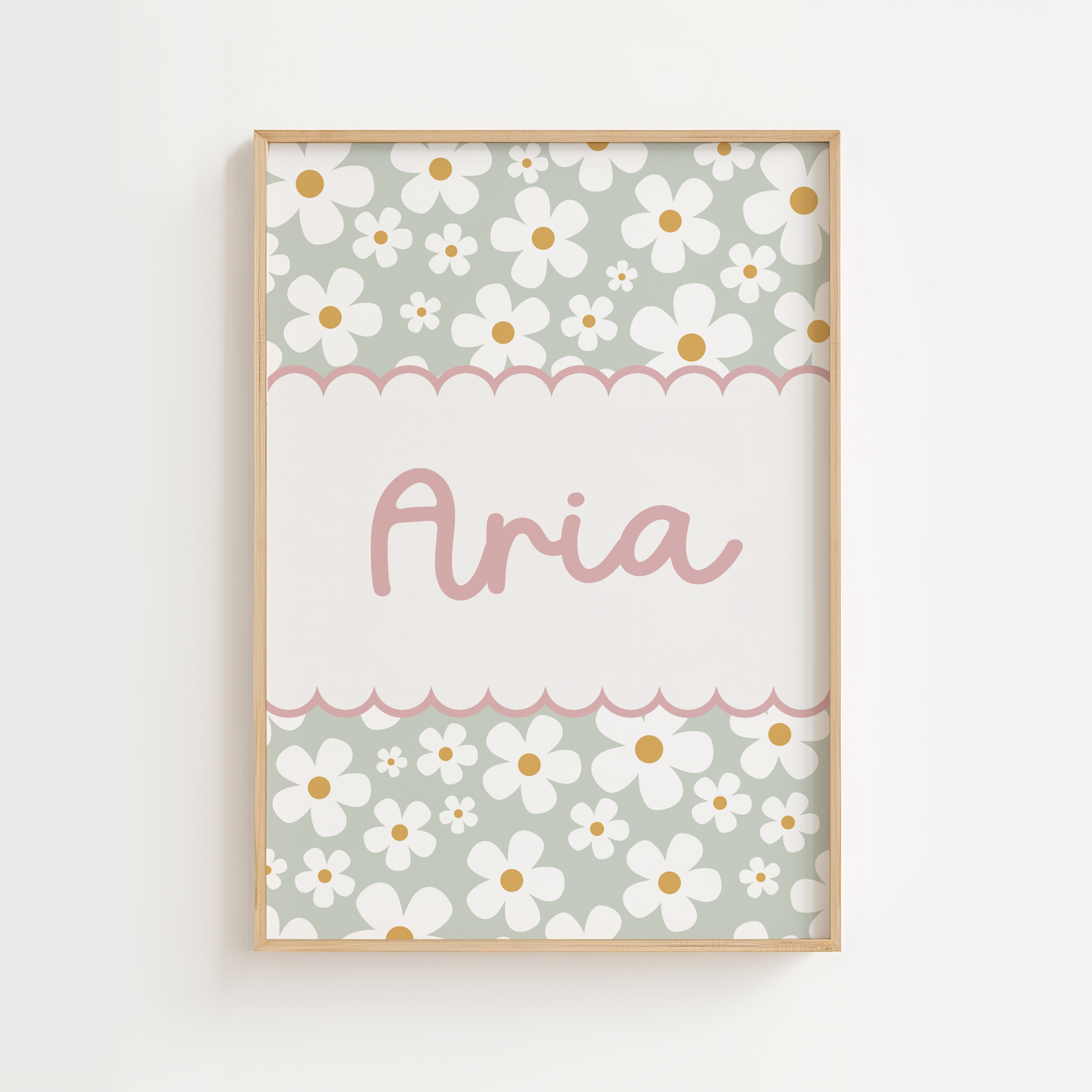 Personalised Daisy Name Print