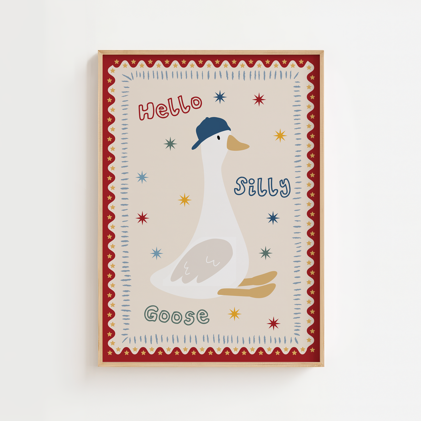 Cool Hello Silly Goose Print