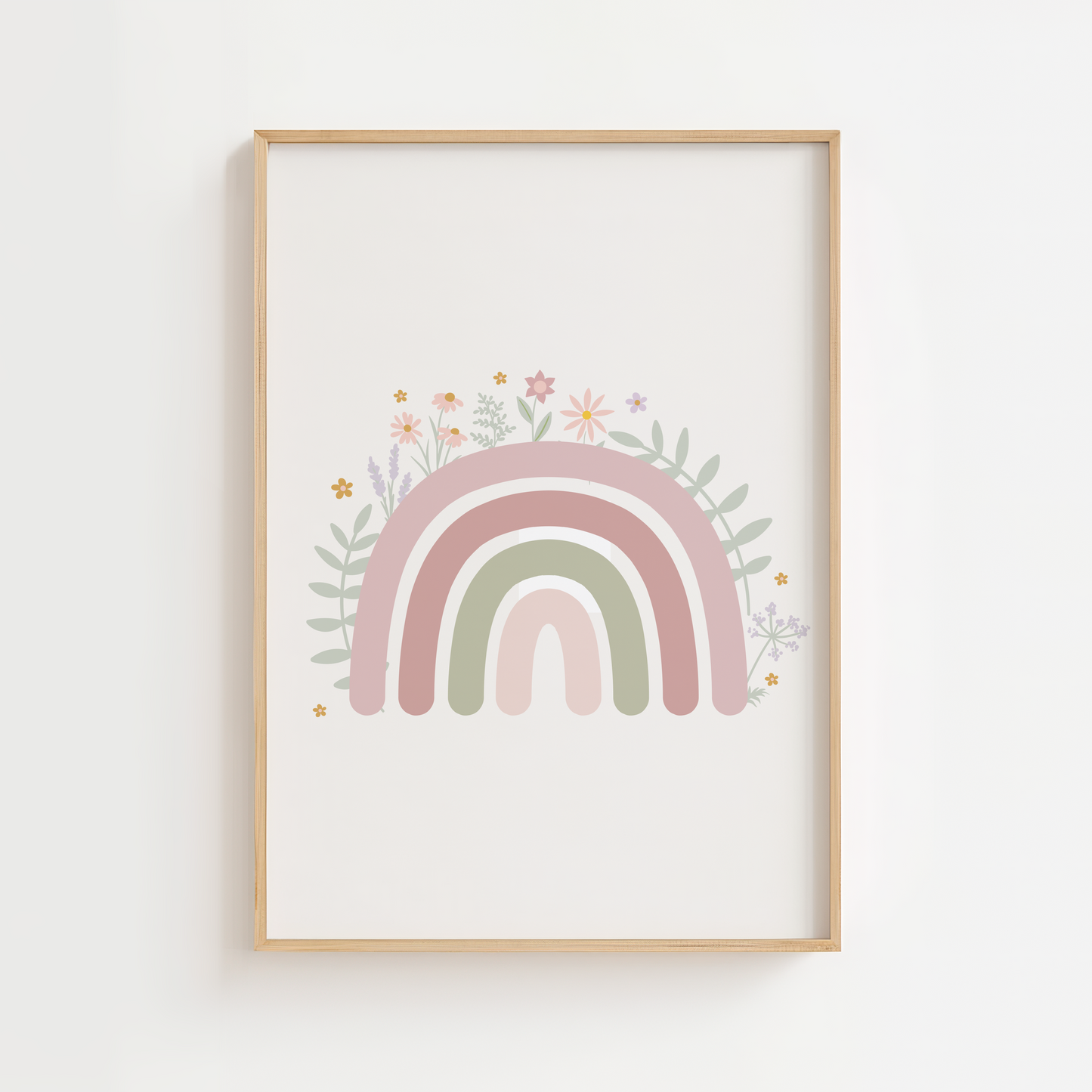 Floral Rainbow Print