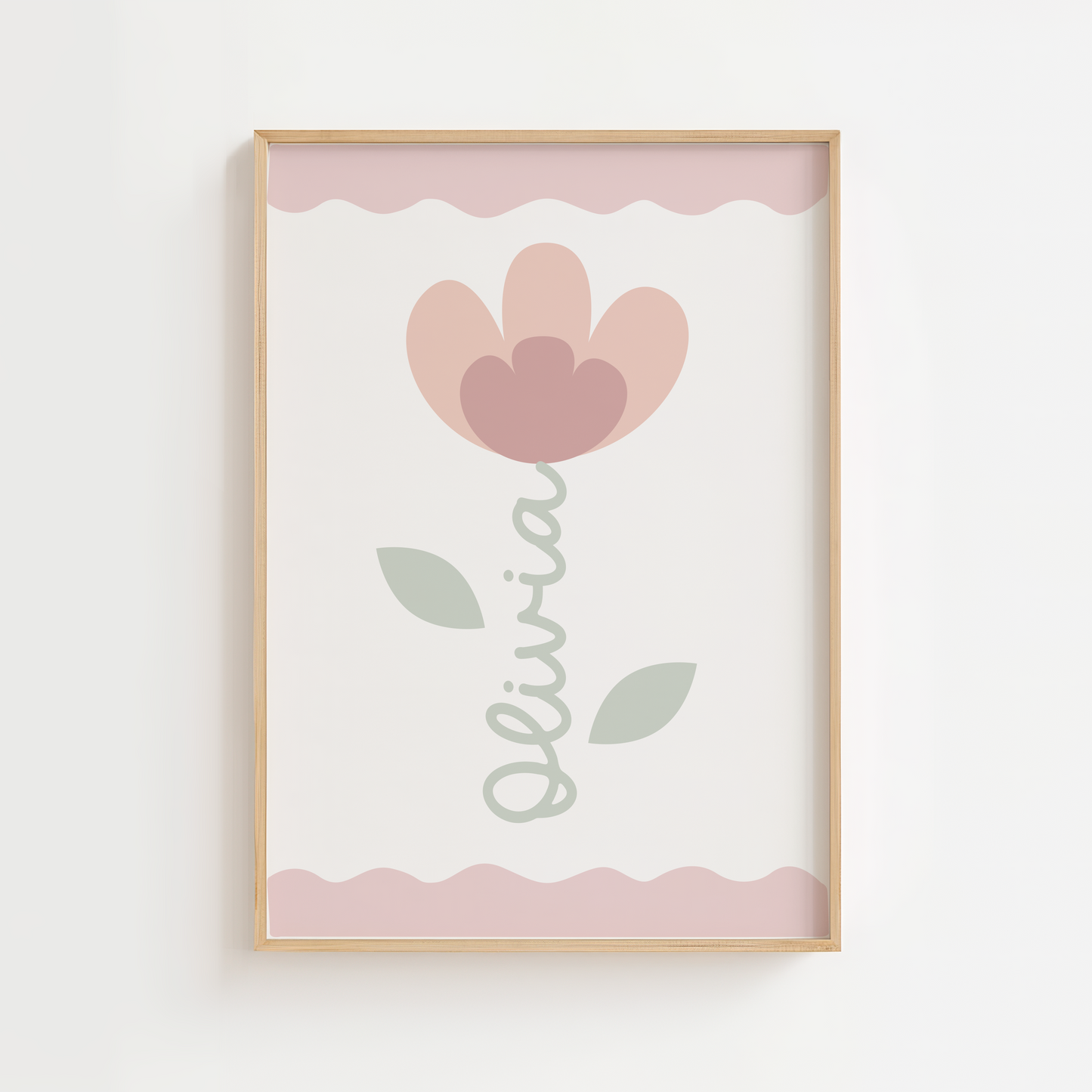 Personalised Flower Print