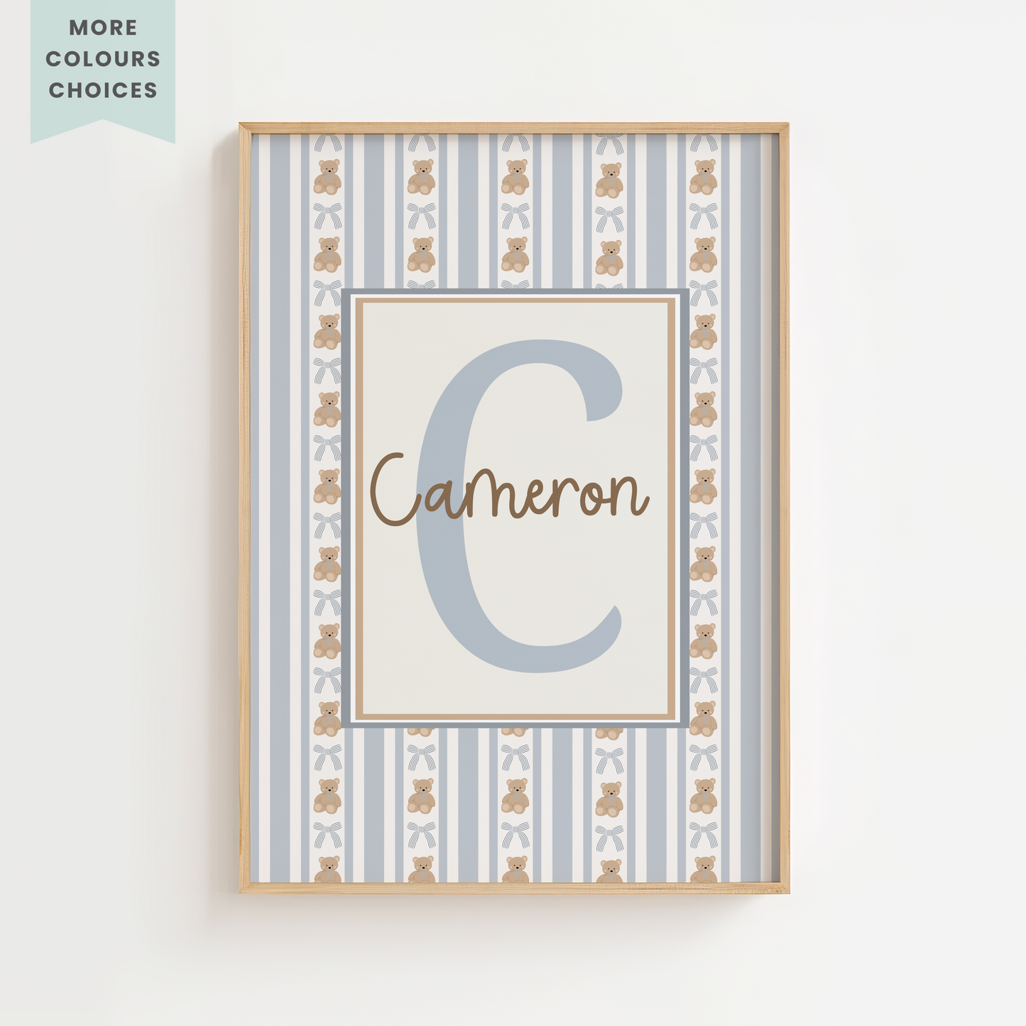 Personalised Vintage Teddy Print