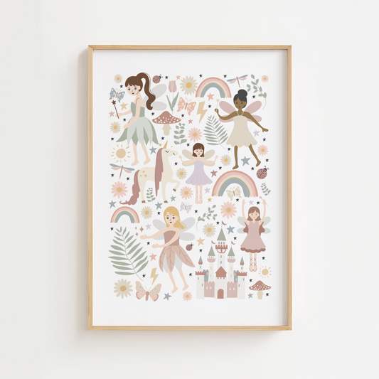 Magical Fairy Rainbow Print