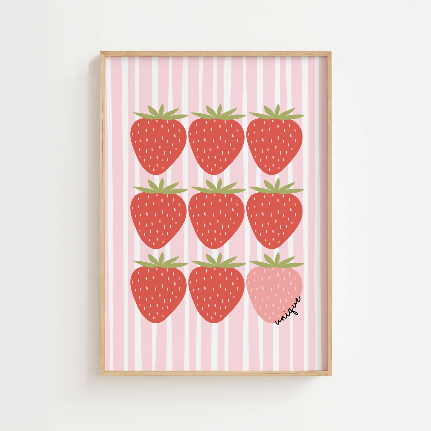 "Unique" Strawberry Print