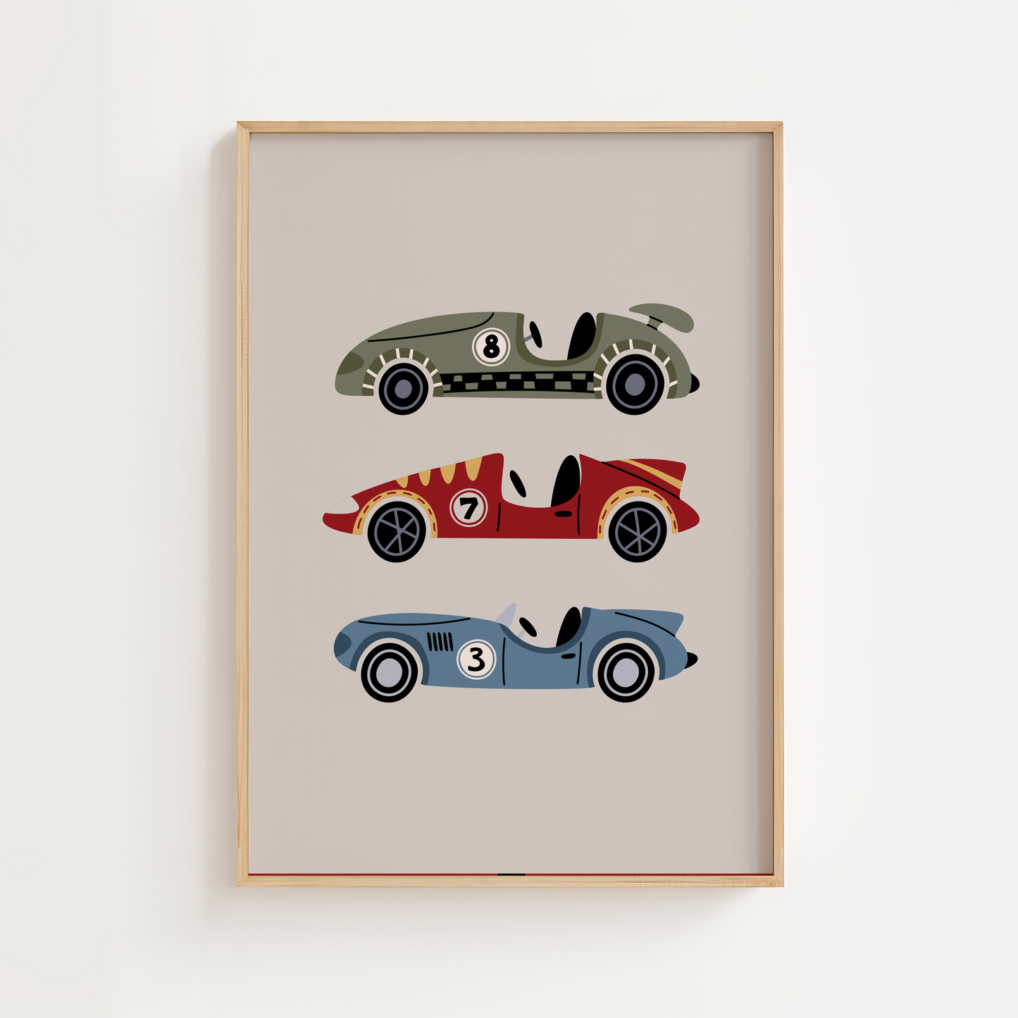 Speedster Race Car Trio Print