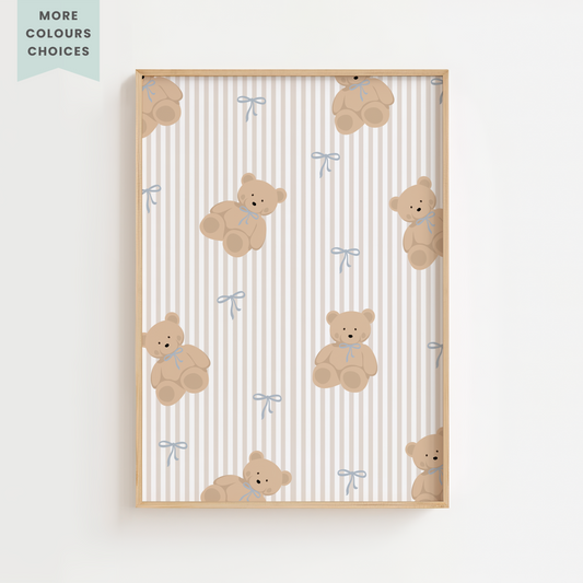 Vintage Teddy Print