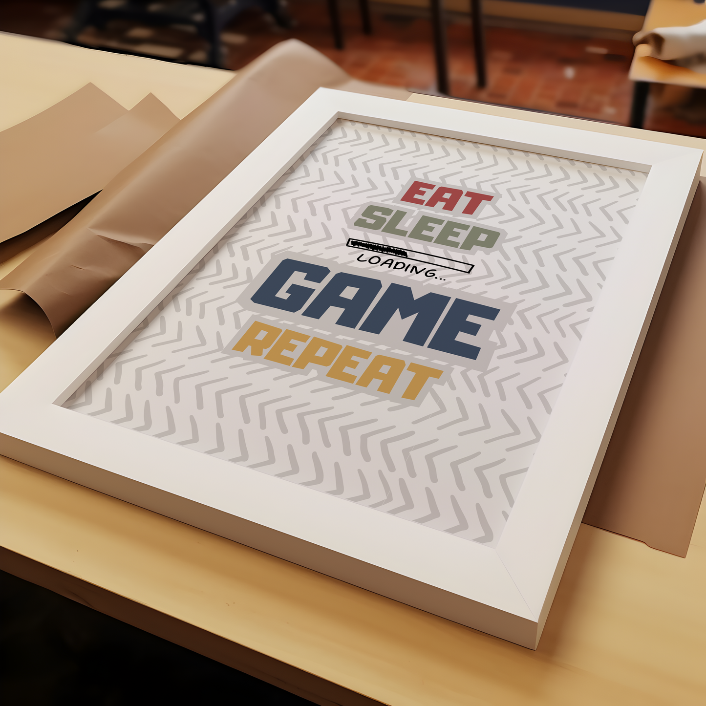 Eat Sleep Game Repeat Print