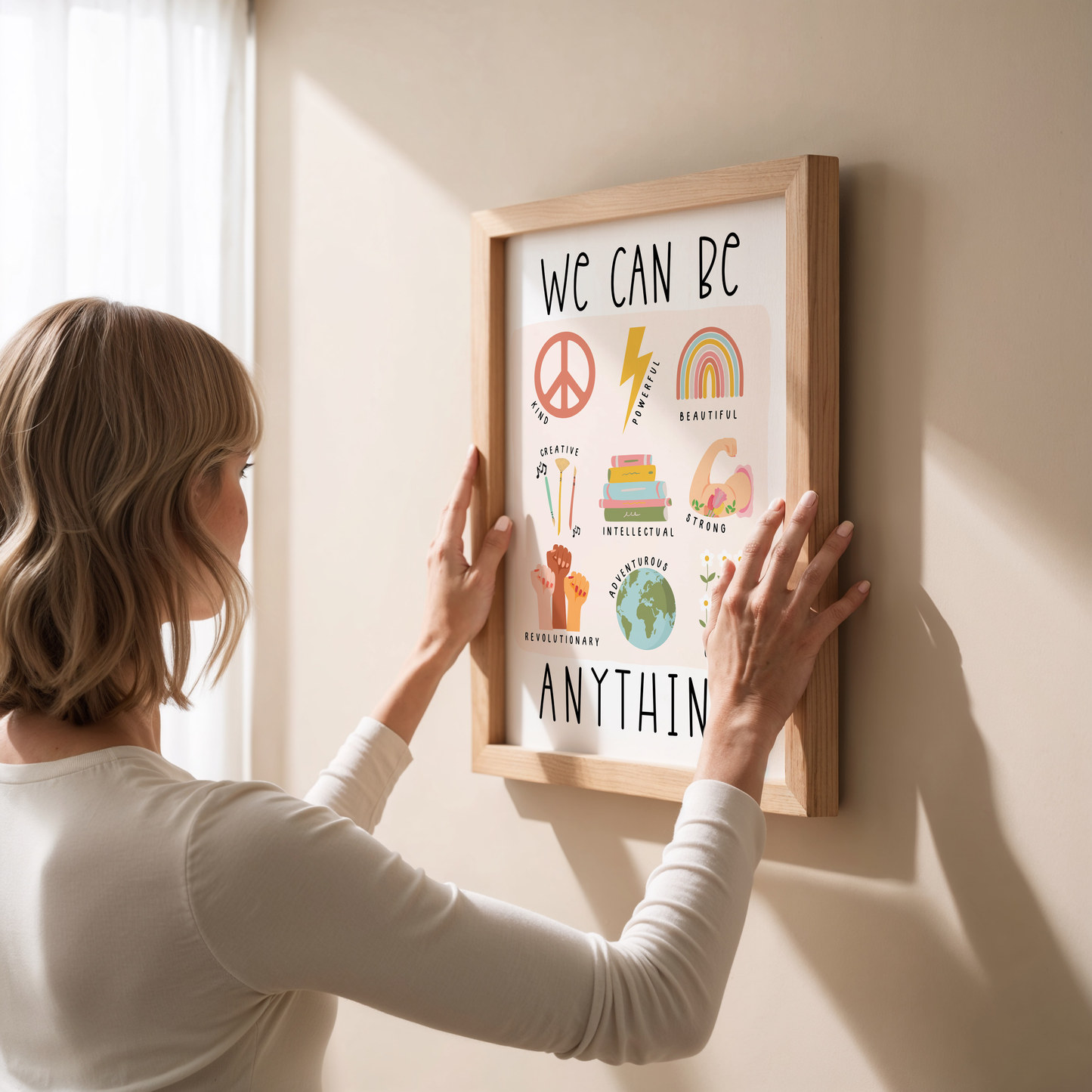 "Girls Can Be Anything" Print - Customise Wording