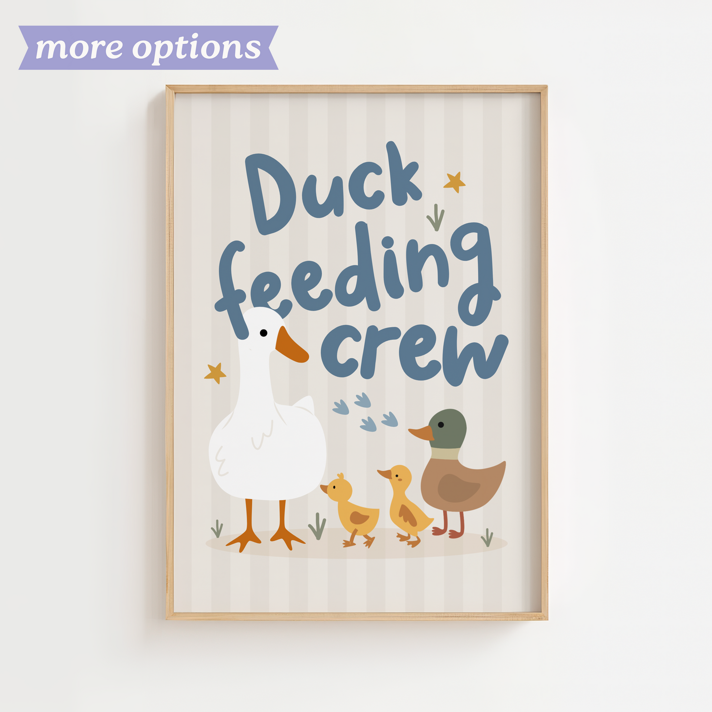 Duck Feeding Crew Print