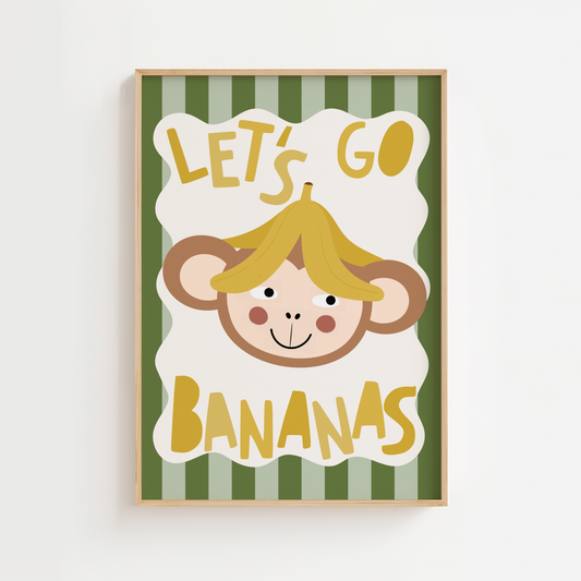 "Let's Go Bananas" Monkey Print
