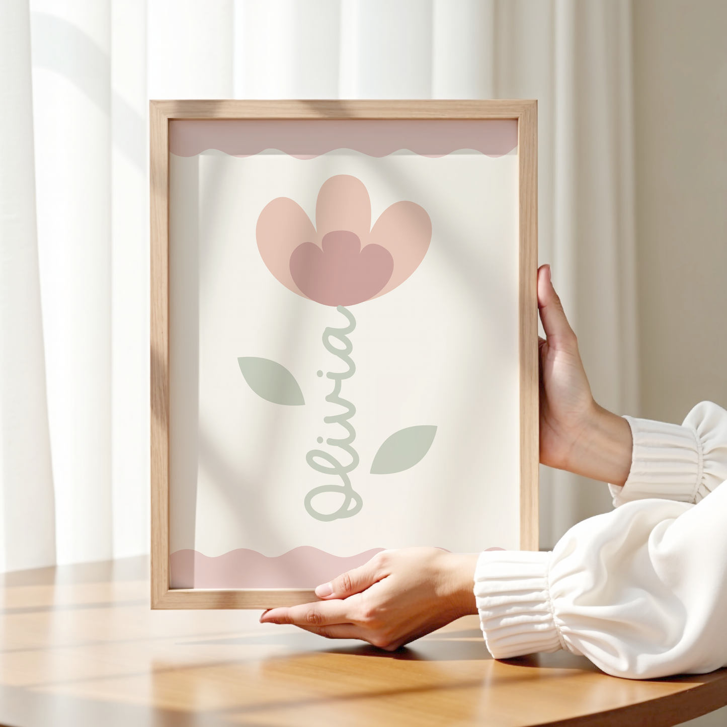 Personalised Flower Print