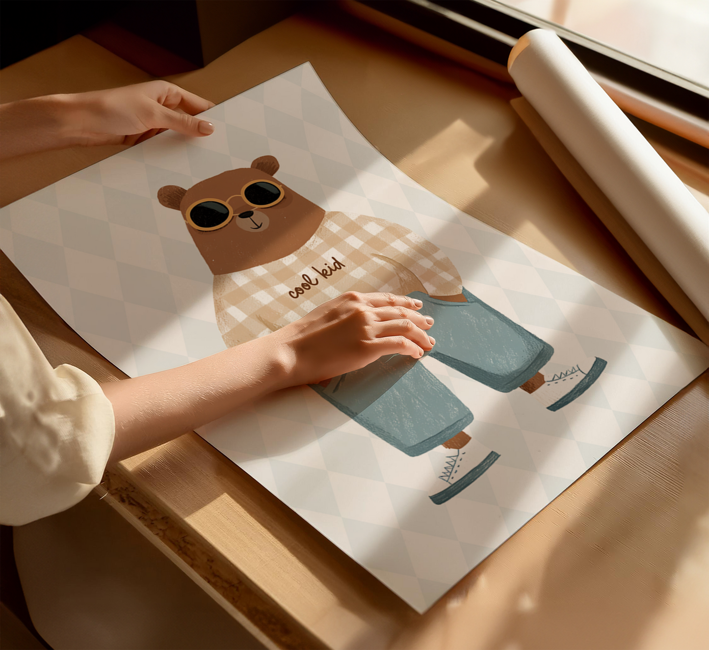 "Cool Kid" Bear Print