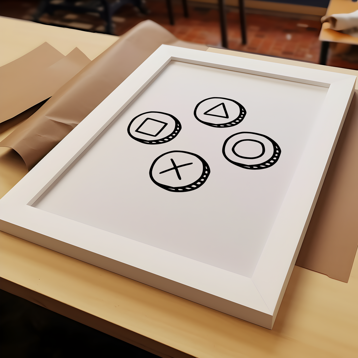 Game Controller Buttons Print