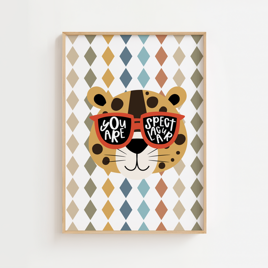 Boys "You Are Spectacular" Cool Leopard Print