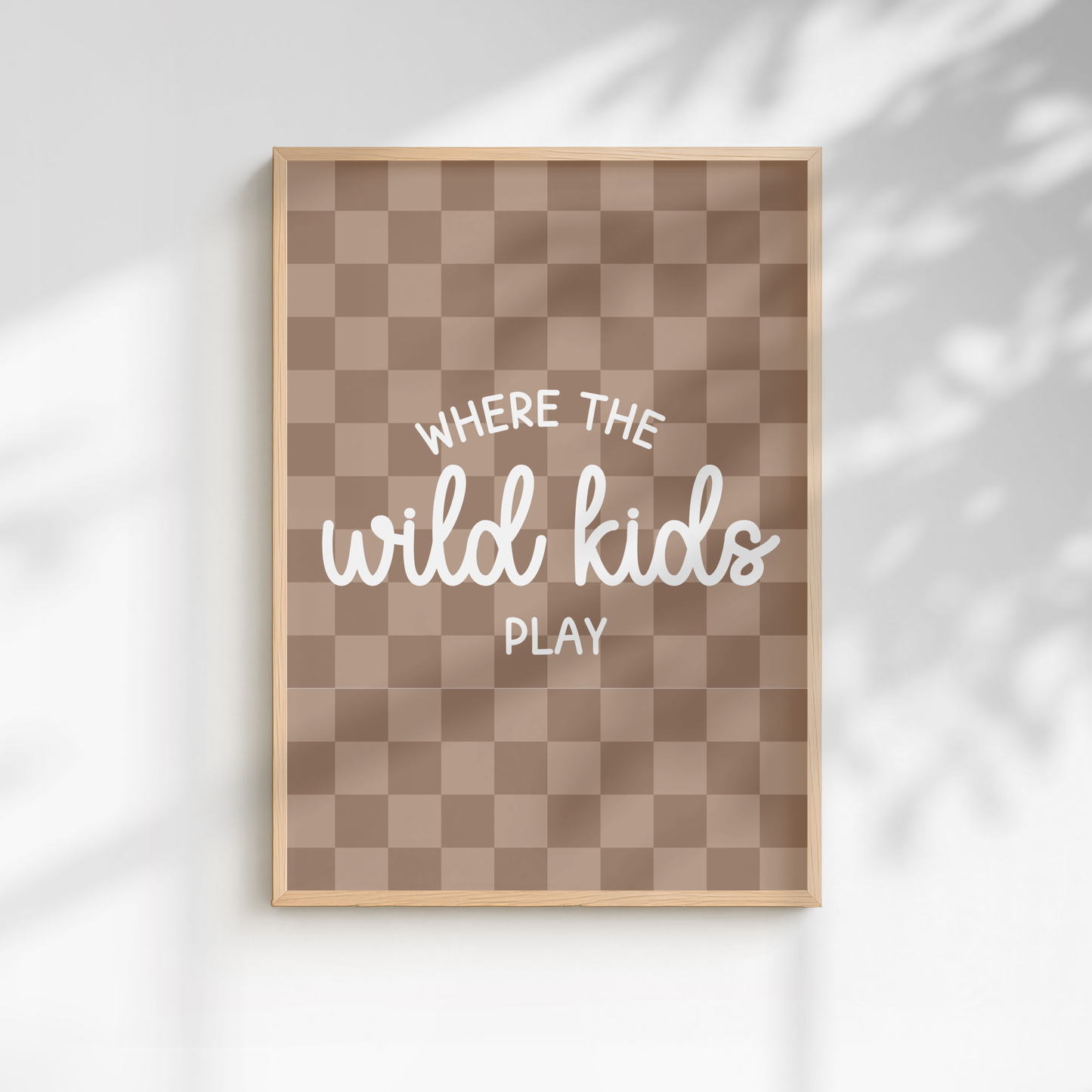 Where the Wild Kids Play Quote Print