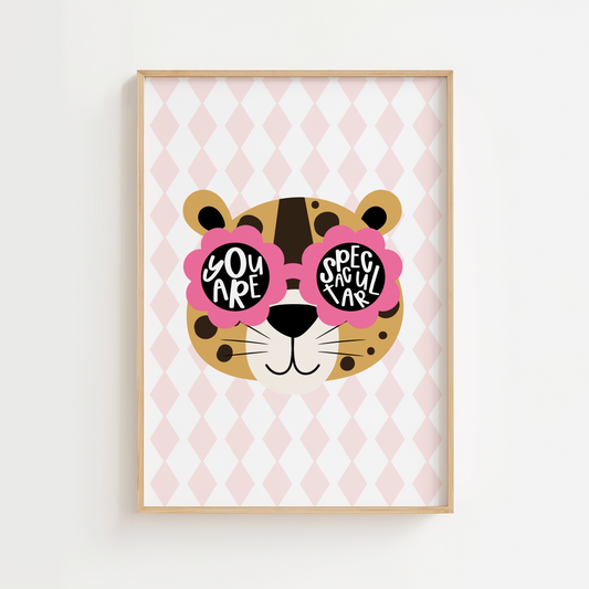 Girls "You Are Spectacular" Cool Leopard Print