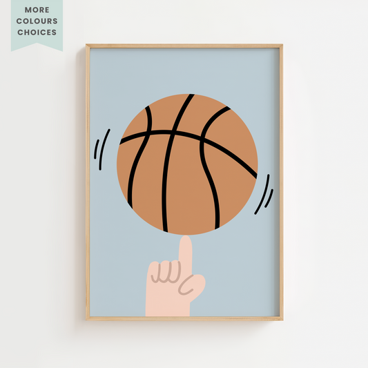 Spinning Basketball Print