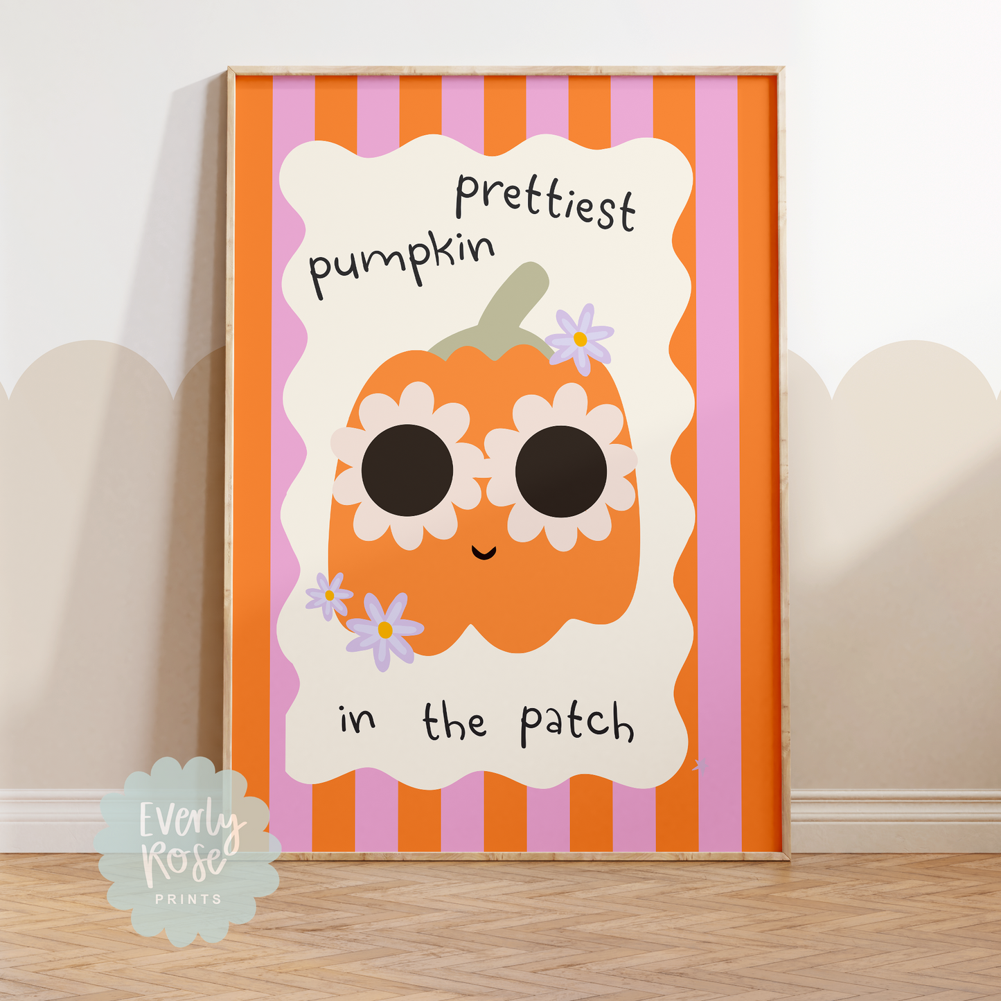 "Prettiest Pumpkin In The Patch" Halloween Print