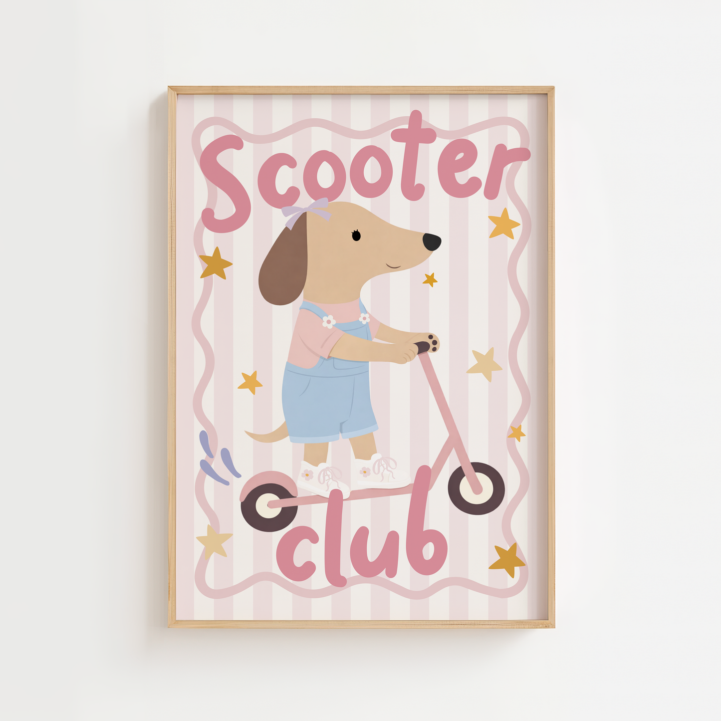 Scooter Club Dog Print