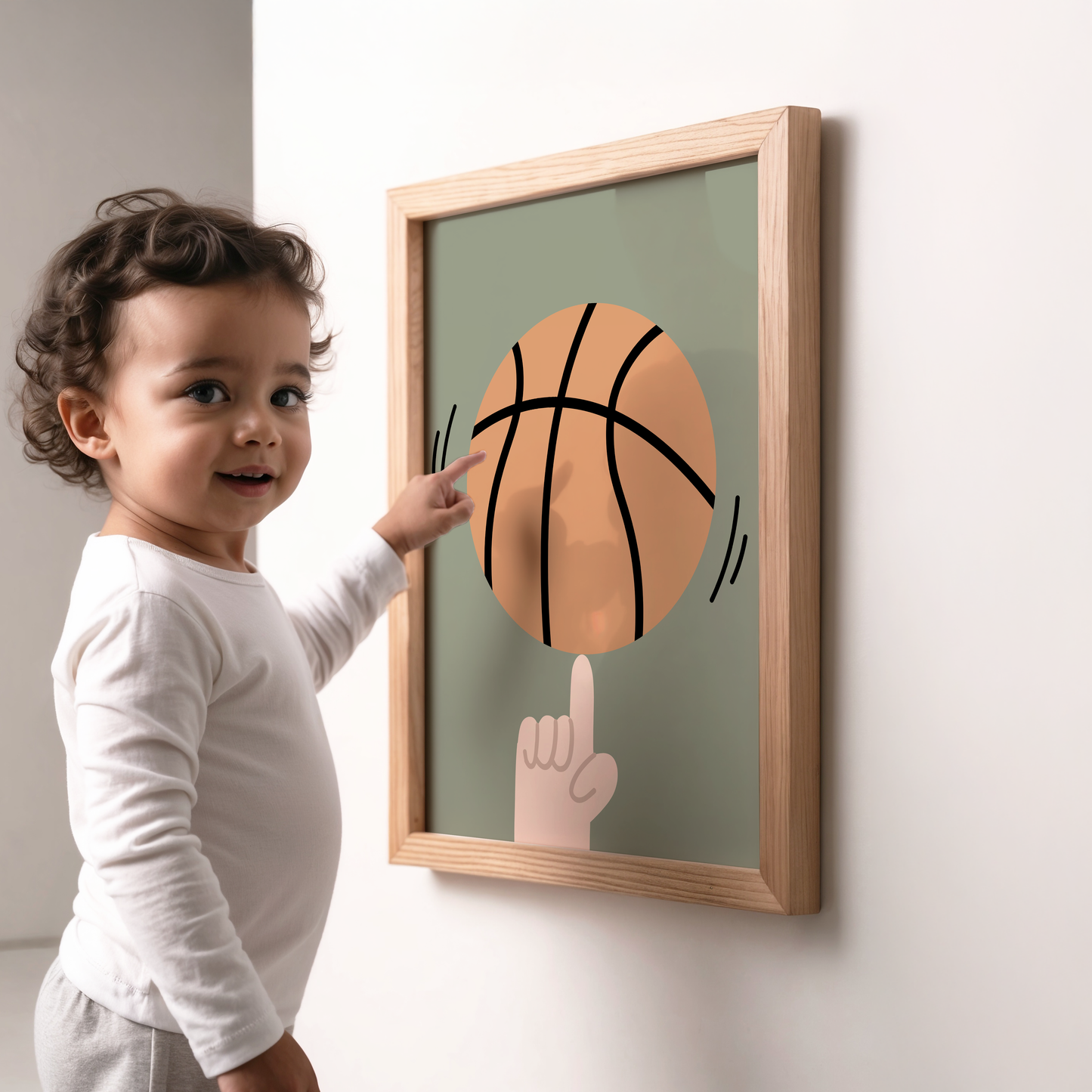 Spinning Basketball Print