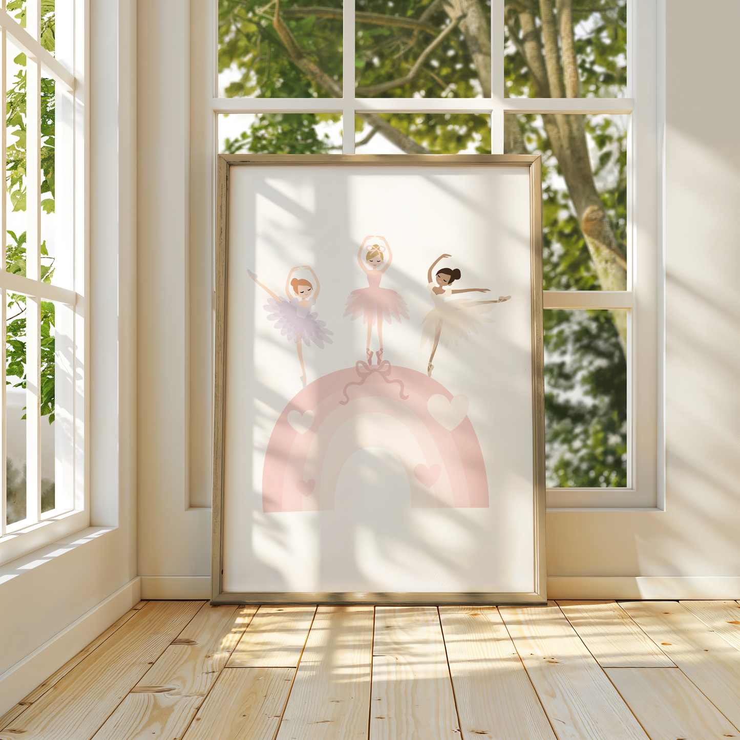 Ballerina Rainbow Print
