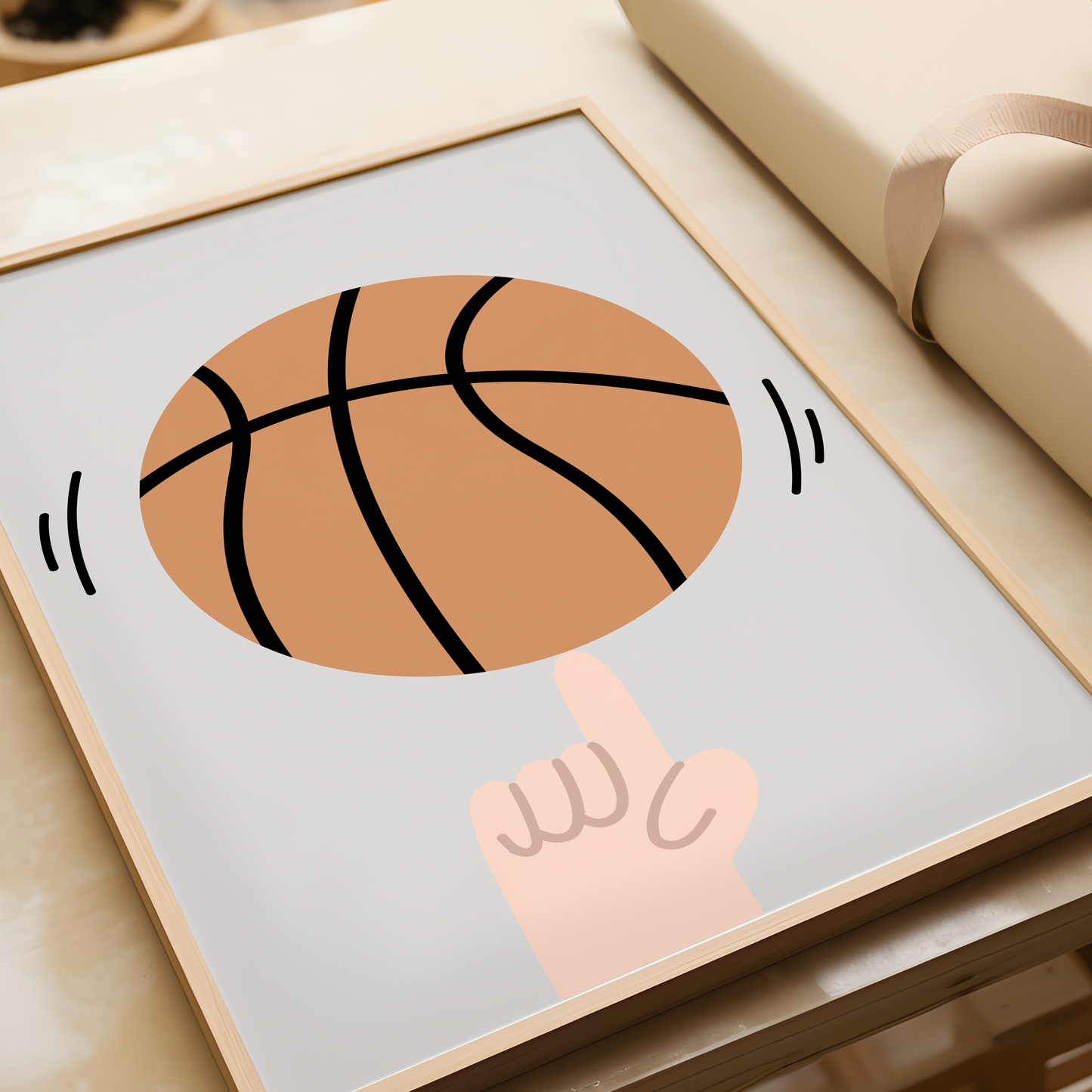 Spinning Basketball Print