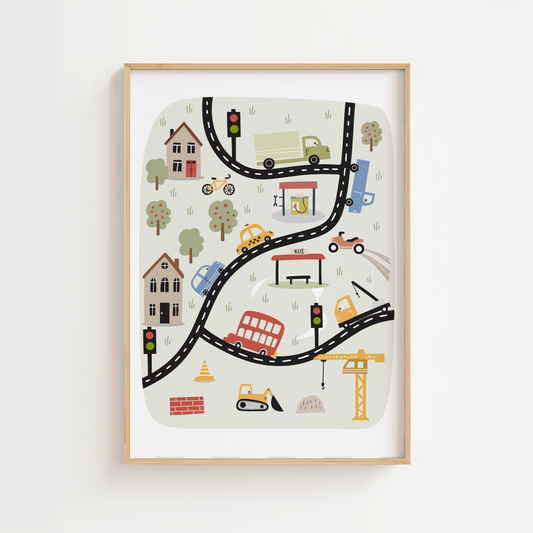 Transport Map Print