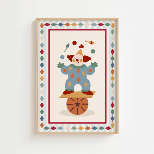 Circus Clown Print