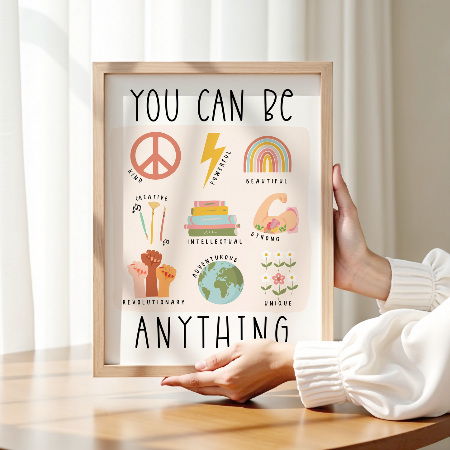"Girls Can Be Anything" Print - Customise Wording