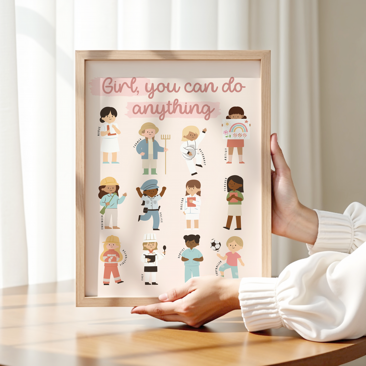 Can Do Anything Print - Pink