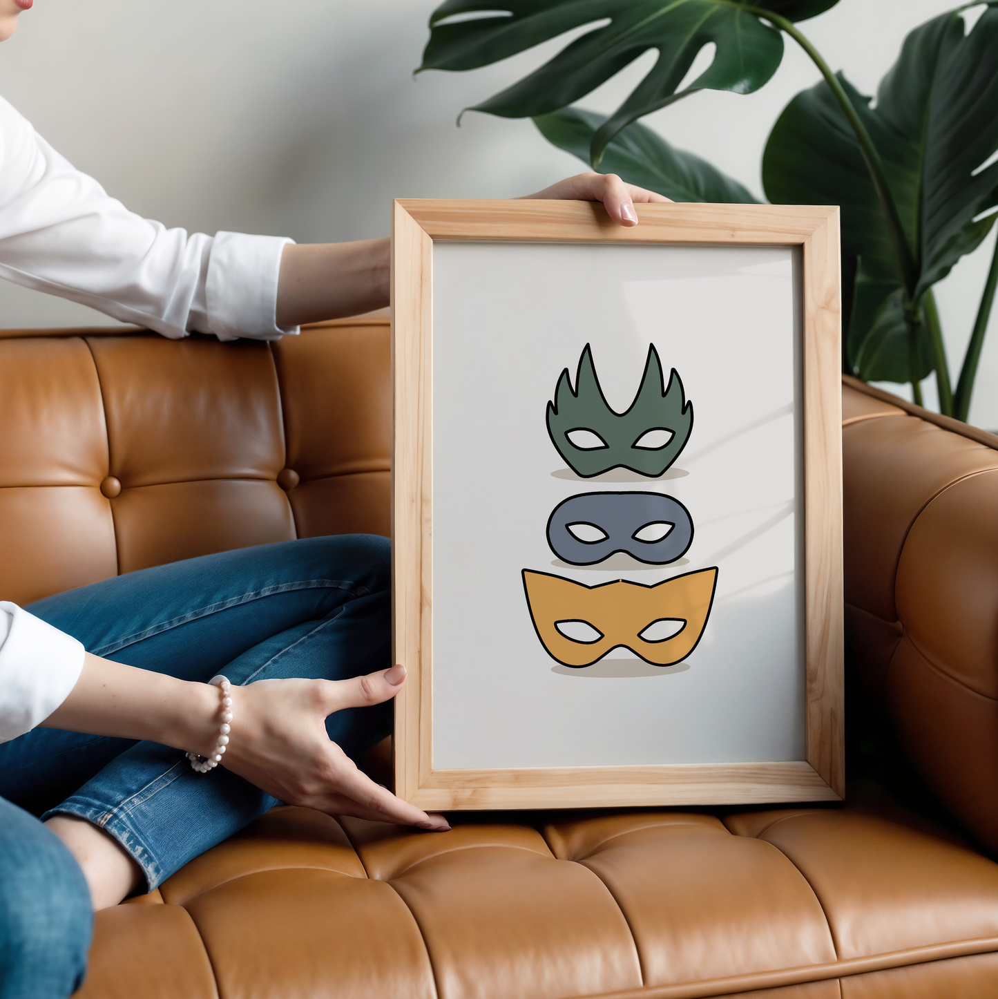 Superhero Masks Print