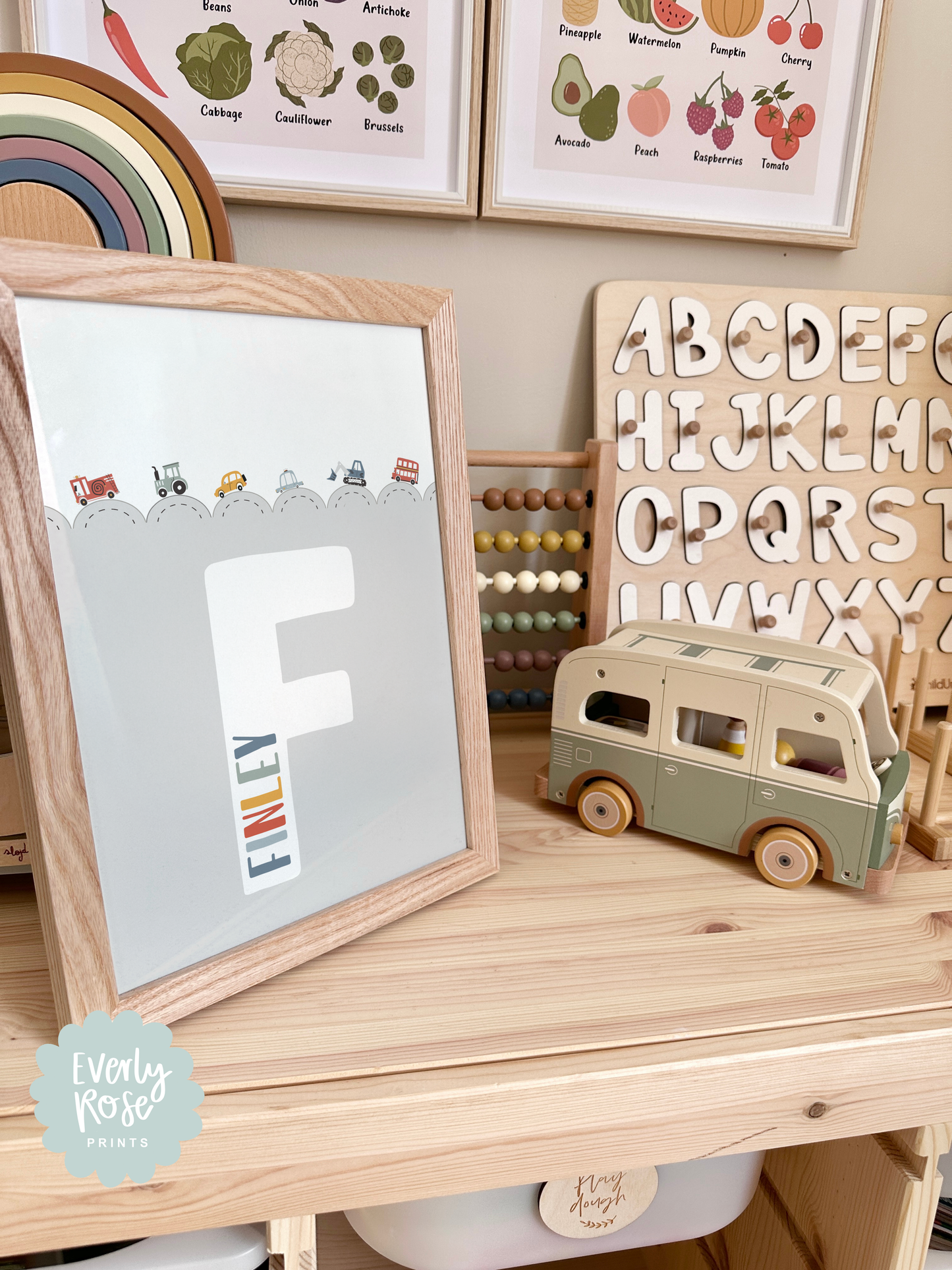 Personalised Scallop Transport Print