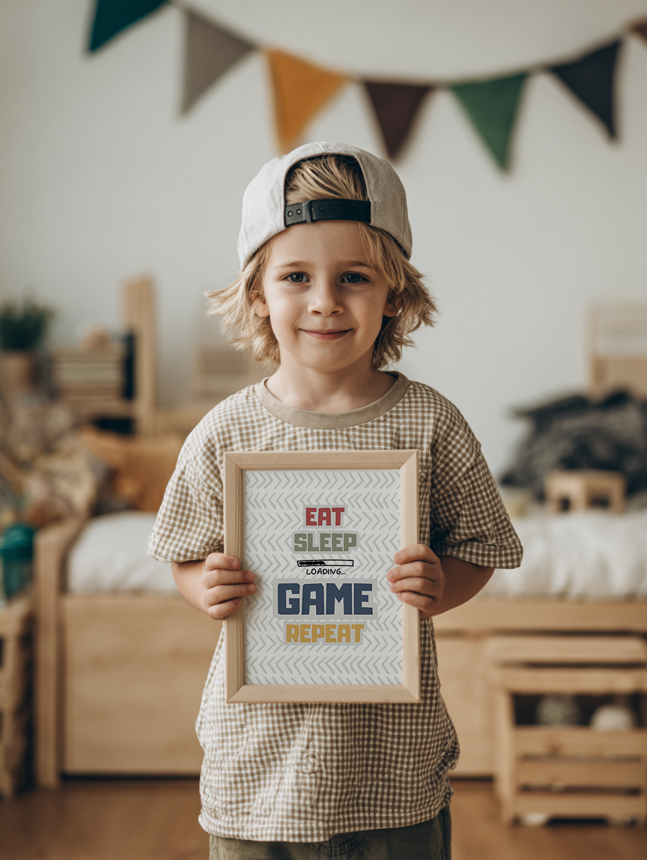 Eat Sleep Game Repeat Print