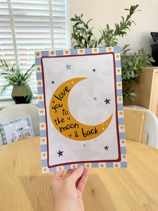 *Seconds* To The Moon: Size: A4