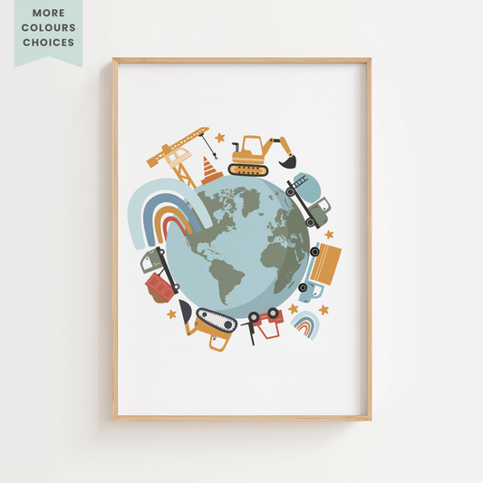 Planet Under Construction Print