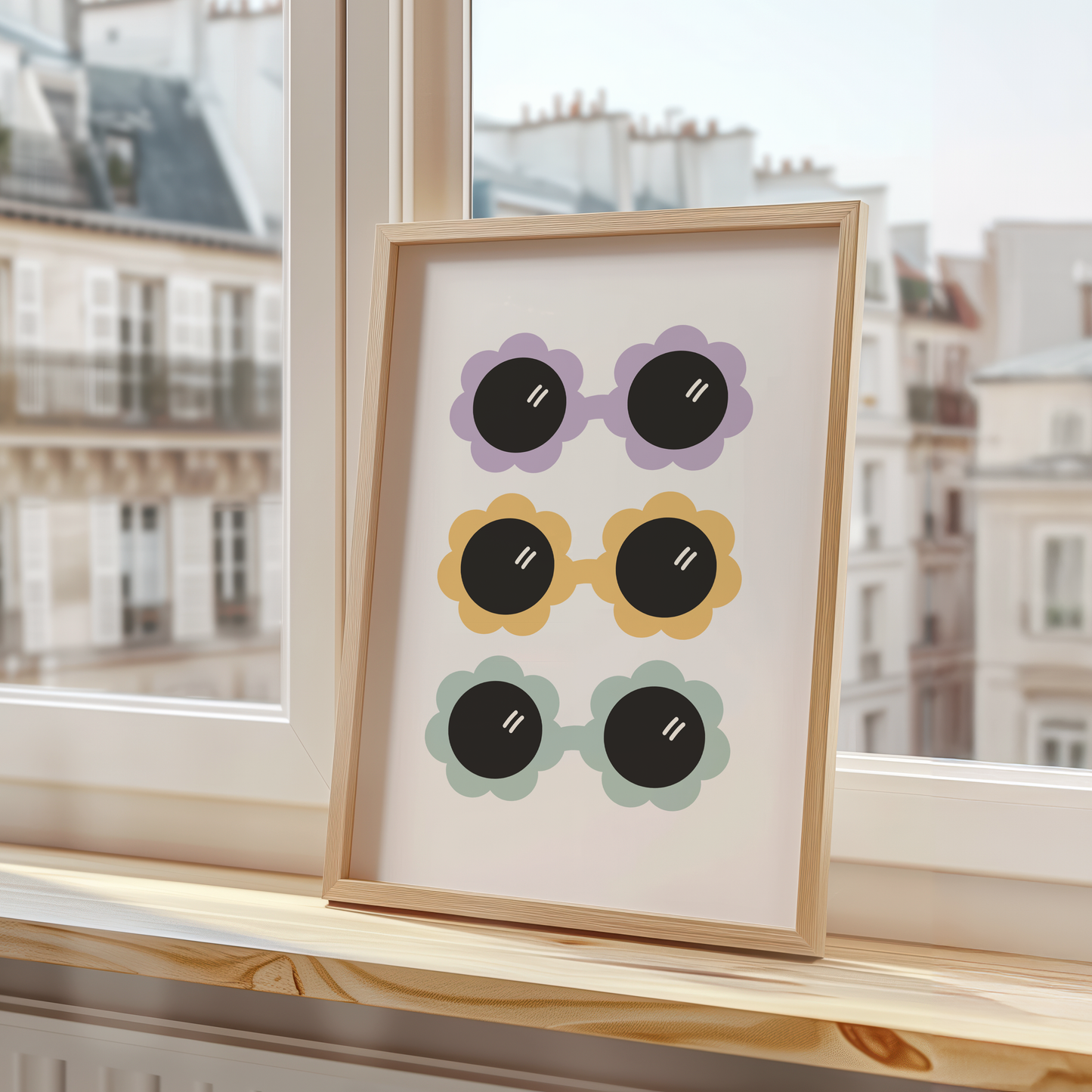 Flower Sunglasses Kids Print