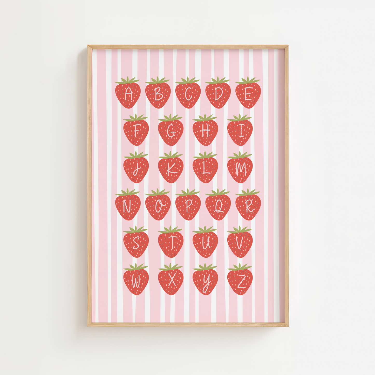 Alphabet Strawberry Print